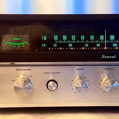 ✨ Sansui 661 Vintage Stereo Receiver – Professionally Serviced – Wood Cabinet – Made in Japan image 3