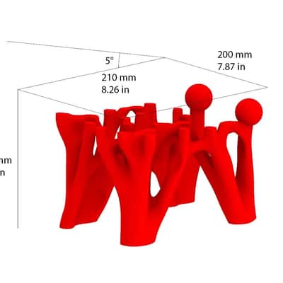 3D-Printed Speaker Stands (Set of 2) – Generative Design Inspired by Organic Structures for Modern Studio Setup image 7