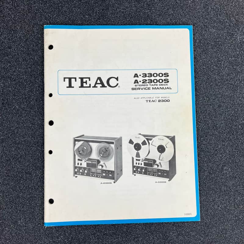 TEAC Tascam A-3300S/A-2300S Service Manual (Original) image 1