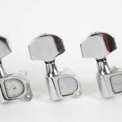 1970s-1980s VINTAGE Schaller Chrome 3x3 Tuners Made in W. Germany for Gibson Les Paul/SG image 4