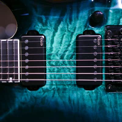 Esp E Ii Horizon Fr 7 Black Turquoise Burst image 3