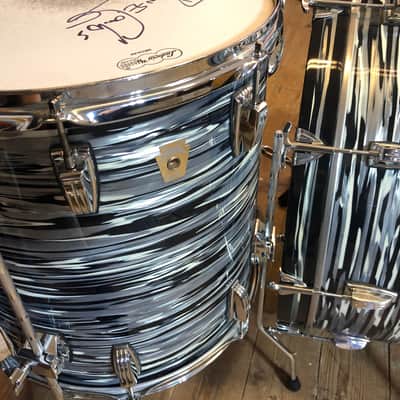 Bun E. Carlos’s Cheap Trick Signed, Sgt. Pepper, Ludwig, Zildjian 2007 Black Oyster Maple Classic. image 10