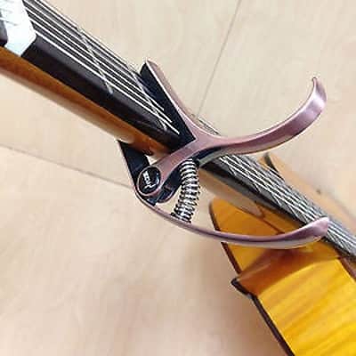 Haze DC06 Top Grade Zinc Alloy Acoustic/Classical Guitar Capo,Bronze+3 Free Picks image 10