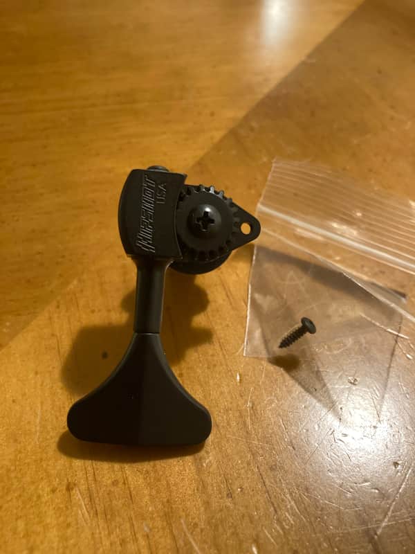 Hipshot HB6Y 3/8" Machine Head Tuner 2020s - Black image 1