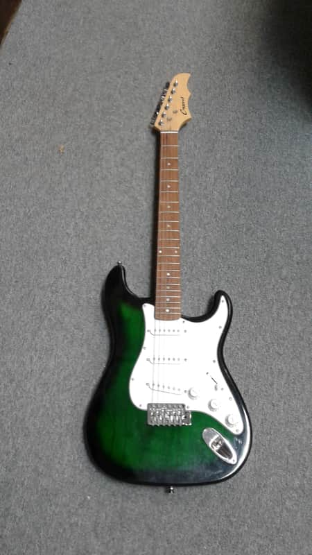 Crescent Electric Green Guitar image 1