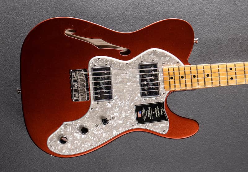 Fender American Vintage II 1972 Telecaster Thinline - Candy Apple Red image 1