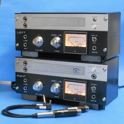 Available August 5 Pair #3 ! - Matched Stereo Pair Kremer Kraft AKAI 2 M-8 Tube Mic Pre Tube Direct In Vint.Mic Trans & Custom Case image 3