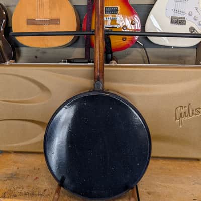 Tenor Pot Frying Pan Tenor Banjo Pre War Depression Era Original Playable Folk Art Vintage Early Century image 21
