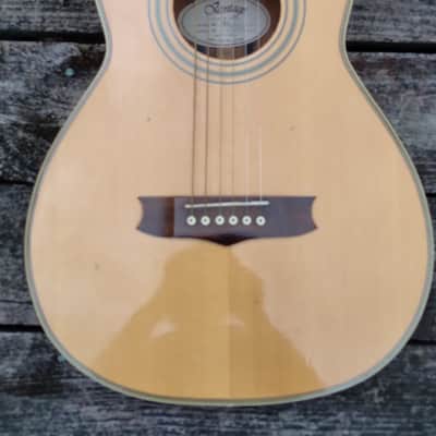 Vantage VR 200 12 fret parlor guitar 1980s Natural image 2