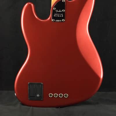 Fender American Ultra II Jazz Bass Sinister Red Maple Fingerboard image 7