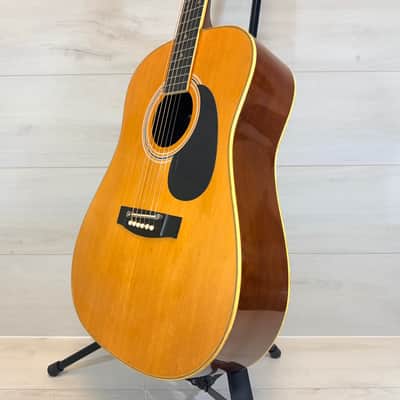 Harmony H166 Dreadnought Acoustic Guitar Natural Made in Korea 1970's image 7