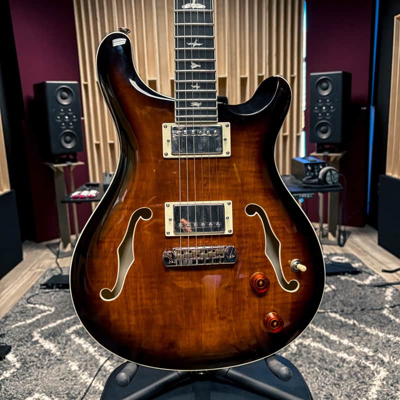 PRS SE Hollowbody II-Black Gold Sunburst