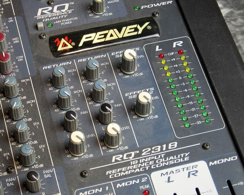 Good used Peavey RQ-2318 18-channel console mixer | Reverb