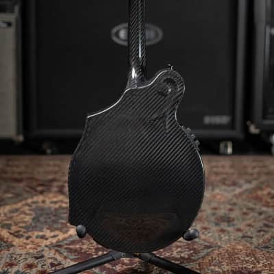 KLOS Full Carbon F-Style DAE EQ Acoustic/Electric Mandolin - Gold Hardware with Fiberglass Hardshell Case image 8