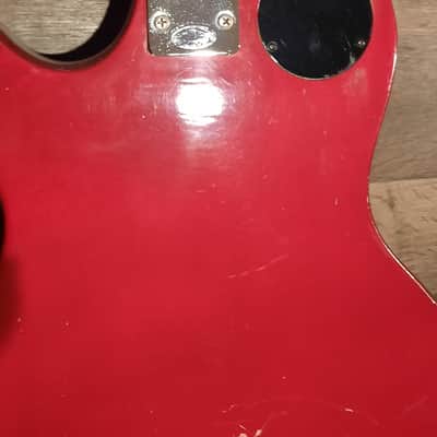 Harmony H-90 Single Cut Late 70s Lawwsuit Era Red Cherryburst image 12