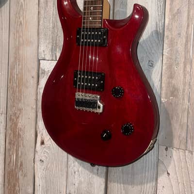 Nice 1994 PRS CE 22 Mahogany Tremolo , Vintage Cherry HSC image 4
