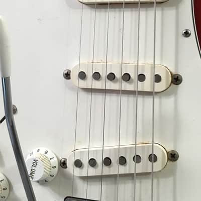 LEFTY! Vintage 1997 Fender ‘62 Reissue Stratocaster Custom Shop Texas Specials! Candy Apple Red Relic 6.9 Lb HSC image 11