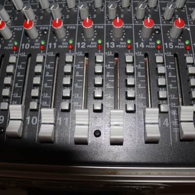 Carvin Powered Concert Series 1200-Watts 16-Channel Mixer w/Road Warrior Case C1644P (used) image 9