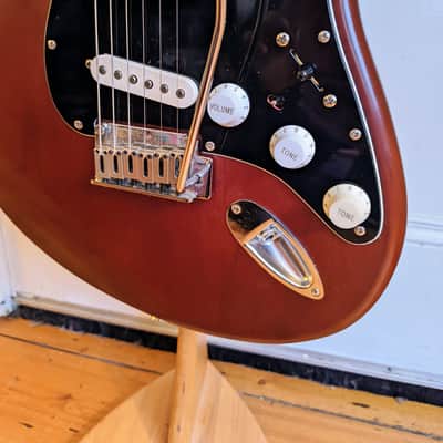 Squier Stratocaster w/ Fender Player Pickups - Walnut Satin Finish image 5