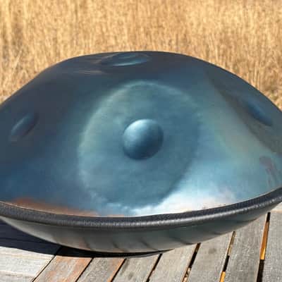Bali Steel Pan Pentatonic D Minor Handpan Blue Steel image 7