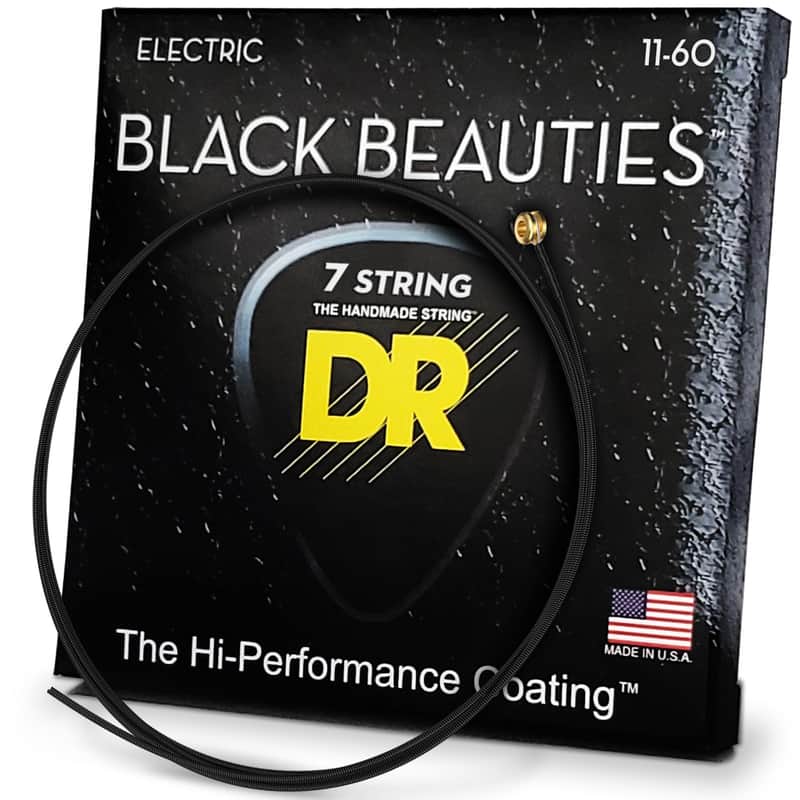 DR Strings BLACK BEAUTIES – BLACK Coloured Electric Guitar St…