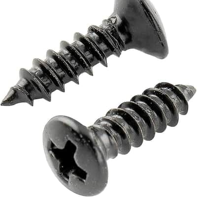 Basic 2.5x10mm Metal Metric Thread Guitar Pickguard Jack Screws Truss Rod Cover Mounting Screws for Epiphone Les Paul Style, Black (Set of 20) image 2