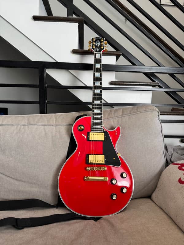 2023 Gibson Custom M2M Les Paul Custom Ferrari Red