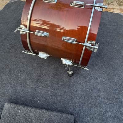 Rare 1980's vintage Tama Superstar 20x14 Bass Drum Super Mahogany image 7