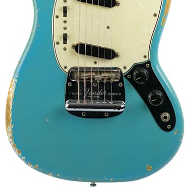 1966 Fender Mustang Daphne Blue #133078 image 3