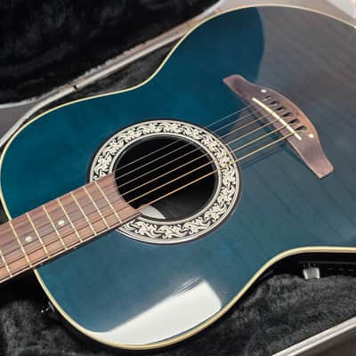 1993 Ovation American 1111 Balladeer RARE Cadillac Green USA CASE QUEEN TIME CAPSULE Acoustic Electric Deep Bowl Lyrachord Guitar image 10