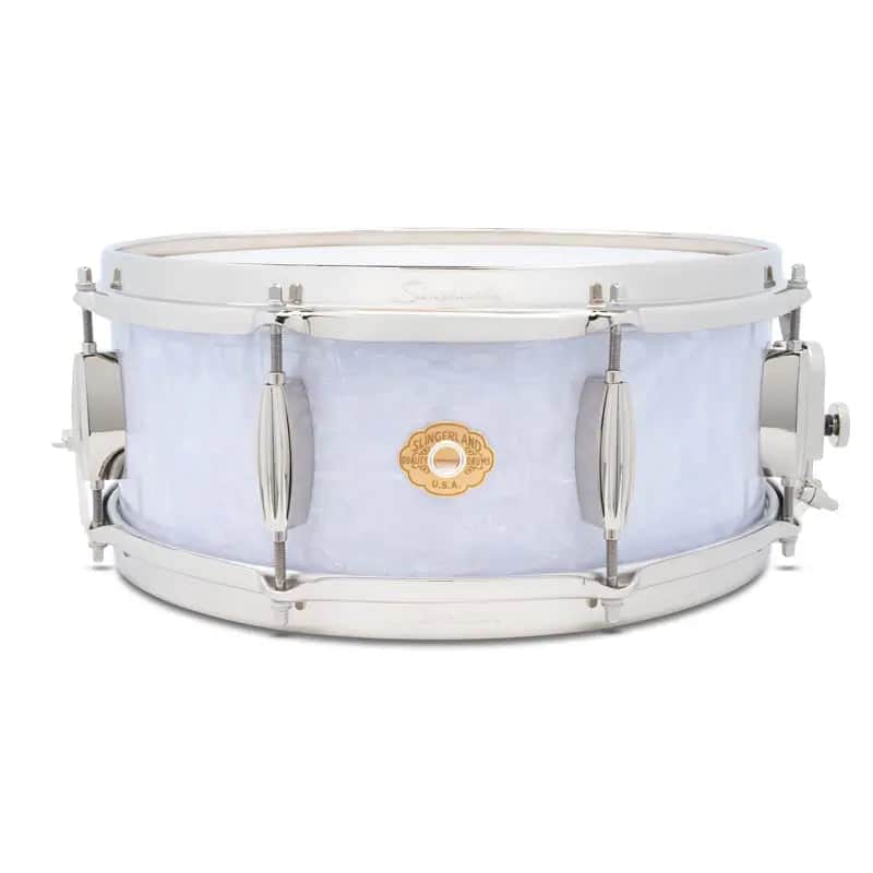 Slingerland Radio King Artist Snare Drum 14x5.5 White Marine Pearl image 1