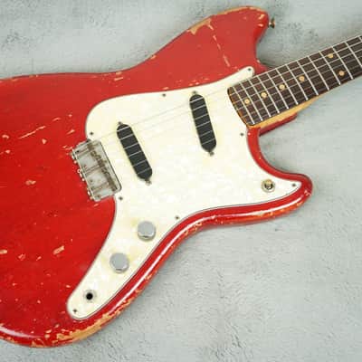 1964 Fender Duosonic, Translucent Red, Mahogany Body + OHSC image 1