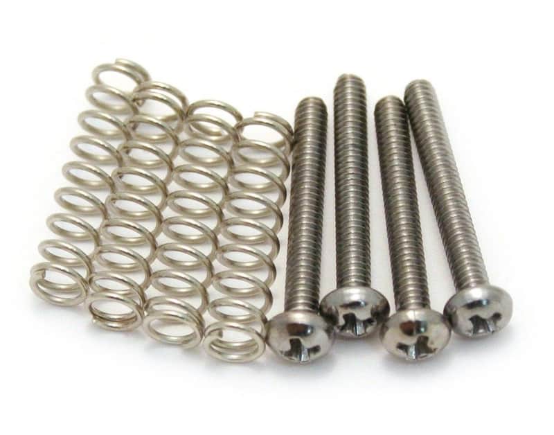 005-0166-KIT Fender Wide Range/Seymour Duncan Humbucker Mounting Screws/Spring image 1