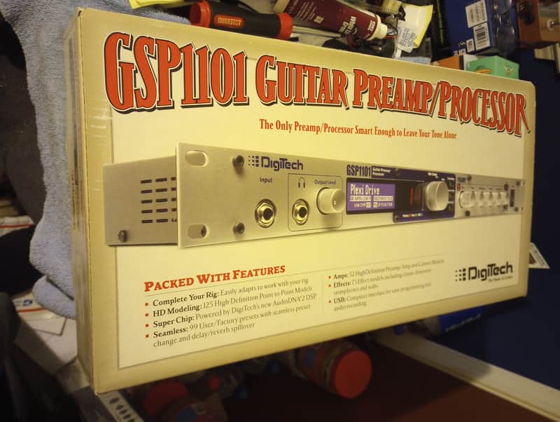 *SALE* [EXC] DigiTech GSP1101 Guitar Preamp / Processor + Control 2 Remote Foot Controller; w/OG Boxes, Manuals, Paperwork, Cabling