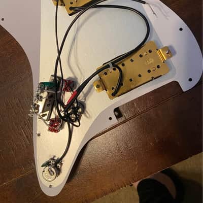 3-ply HH Loaded Prewired Guitar Pickup Pickguard for Strat ST Electric Guitar image 5