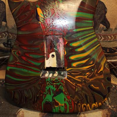 Hand Painted Stratocaster Style Body New Unscathed image 8