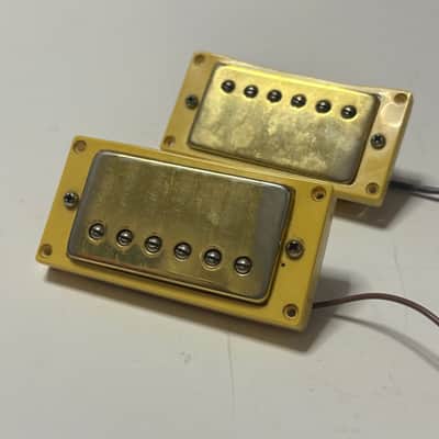 Series 10 Les Paul PAF Style burst Humbucker aged gold cover and rings Vintage 90s image 1