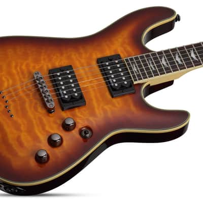 Schecter Omen Extreme-6 RH Electric Guitar - Vintage Sunburst (2024) image 2