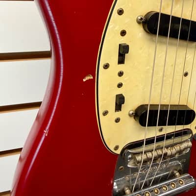 Fender Mustang Electric 1965, Red with Hardshell Case - Pre Owned image 10