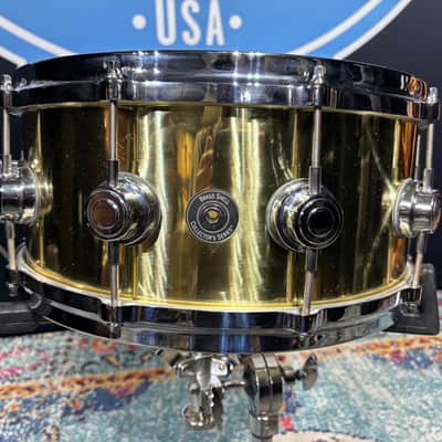 DW - 6.5x14" Collector's Series Brass Snare Drum 2005–2007 image 5