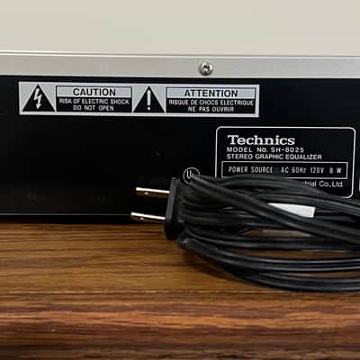 Technics SH-8025 7-band stereo graphic equalizer 1980’s - Brushed aluminum image 9