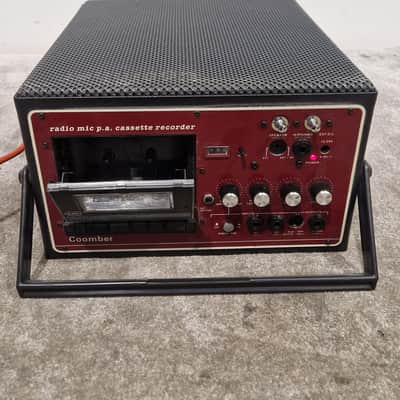 Coomber 2060-2/RW - Radio Mic P.A. Cassette Recorder - Red - Excellent image 8