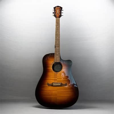 Fender FA-325CE Dreadnought Exotic Dao 2022 - 3-Tone Sunburst image 1