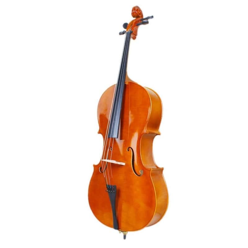 New Cello 4/4 Full Size Natural Color BassWood for School Natural Color With Bag image 1