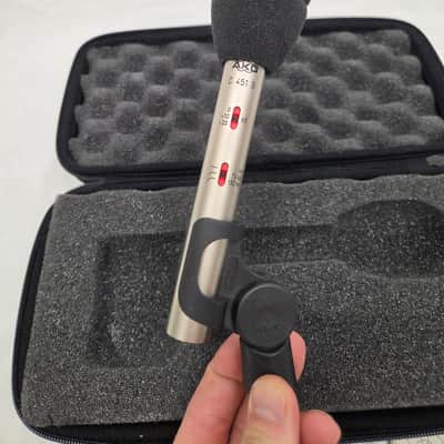 AKG C451B Small Diaphragm Cardioid Condenser Microphone 2010s - Satin Nickel Plated (C020-S25) image 2