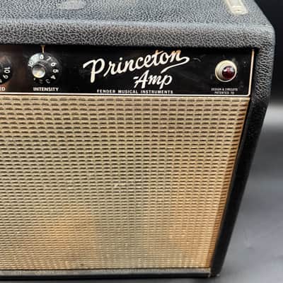 Fender Princeton Reverb 12-Watt 1x10" Guitar Combo 1966 - Black Panel image 4