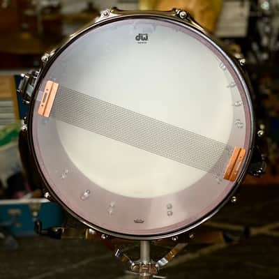 DW Collector’s Series 6.5x14 Purpleheart Wood Snare Drum - Natural image 7