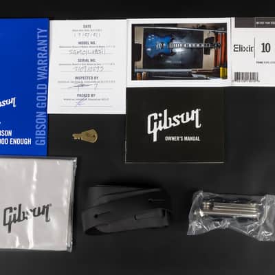 2021 Gibson SG Modern LH Left Handed - BBF Blueberry Fade | USA "AA" Flame Top Ebony Fretboard 24 Frets BurstBucker Pro Pickups Push Pull Coil Split 3.19kg | CoA OHSC image 14