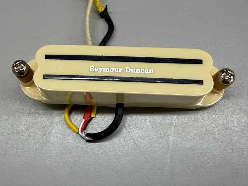 Seymour Duncan SHR-1b Hot Rails Strat Bridge Pickup 2010s - Cream image 1