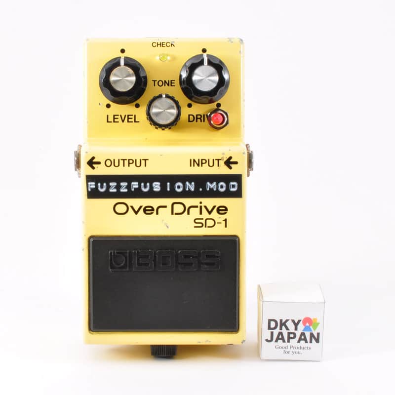 Boss SD-1 Modified FuzzFusion SuperOverdrive Clipping 1N34A&LED3mm Used From Japan #JJ79777 image 1